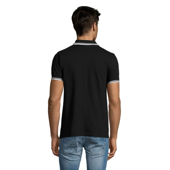 Polo homme avec liseré blanc 200gr "Cachan"