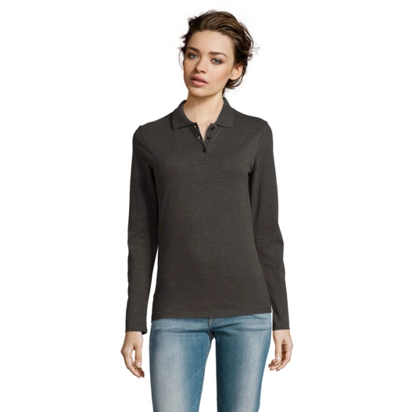 Polo manches longues femme 180gr "Bradina"