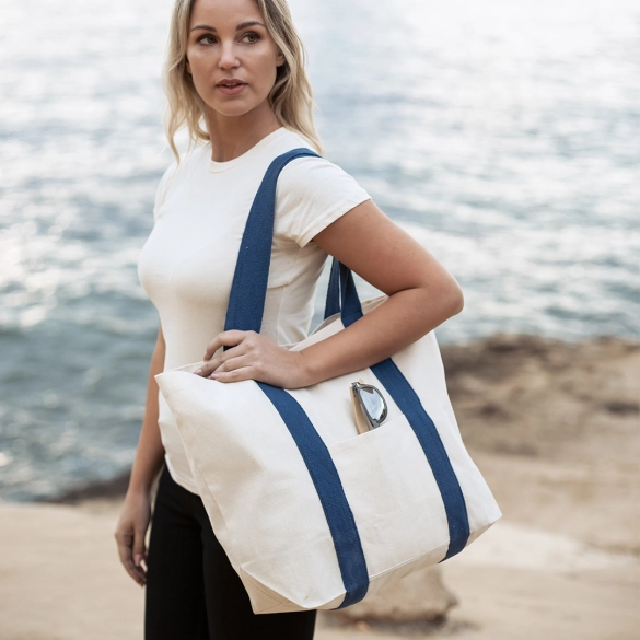 Sac coton 280gr avec poignées de couleurs "Tandesri"