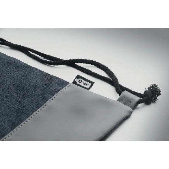 Sac à cordon en PU RPET 2 tons "Kirsten"