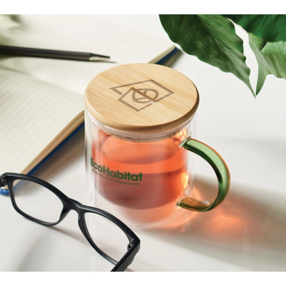 Mug en verre double paroi 300ml "Avelino"