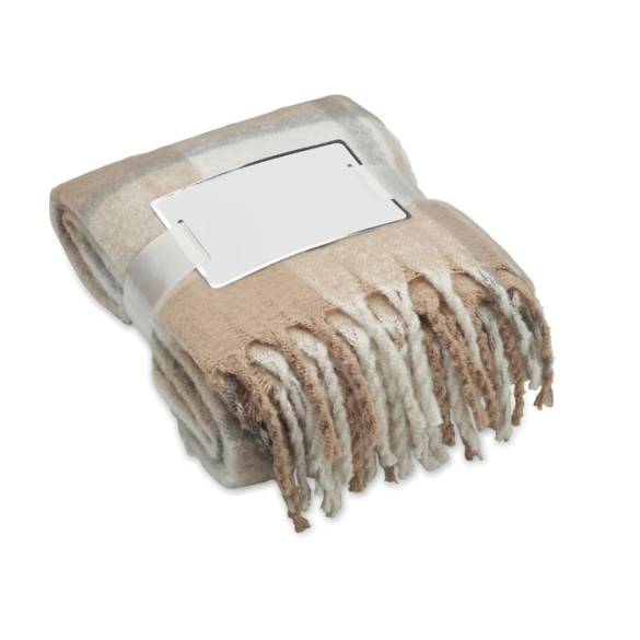 QUET, Couverture en mohair à carreaux