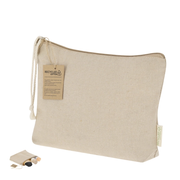 Trousse de toilette en coton recyclé Theris